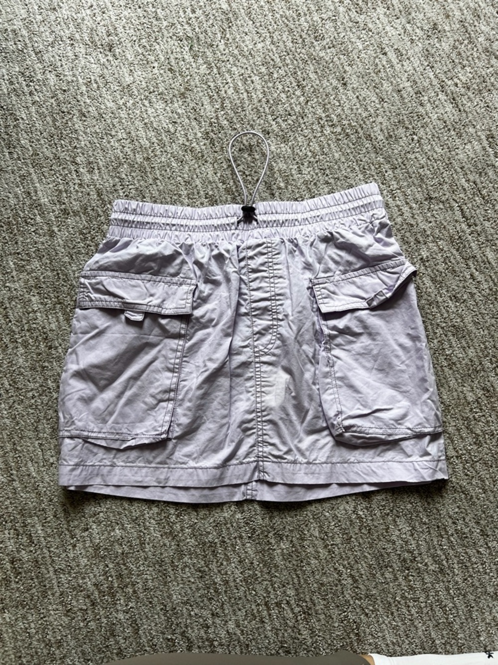 Wild Fable Light Lavender Cargo Skirt with Drawstring Waist
